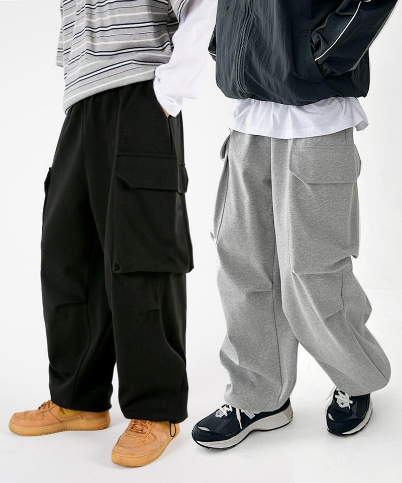 UMM Big Pocket Wide Cargo Training Jogger Pants 2 Colors