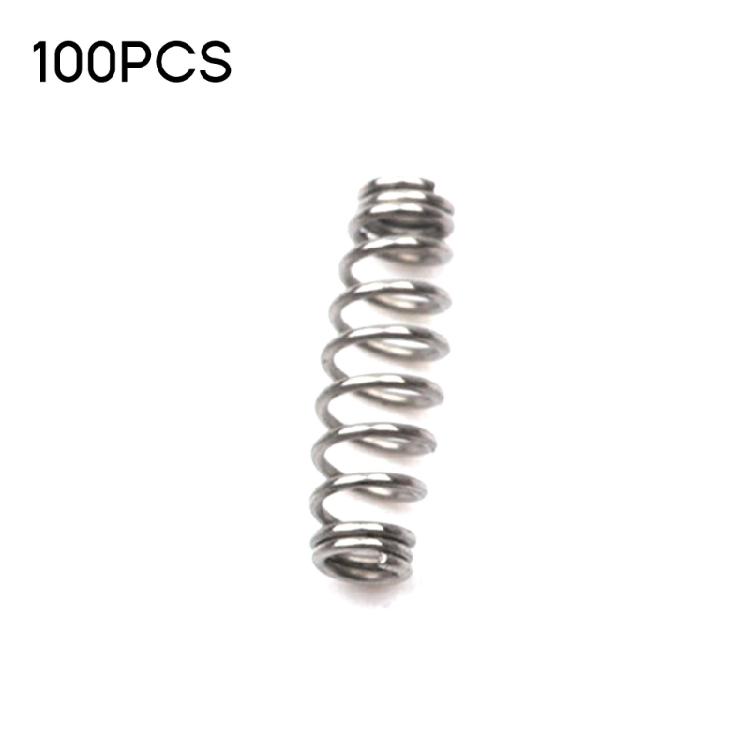 Barbed Swivels Spring Saltwater Fishing Accessories Twist Fishing Hook Metal Spring Pack of 100P