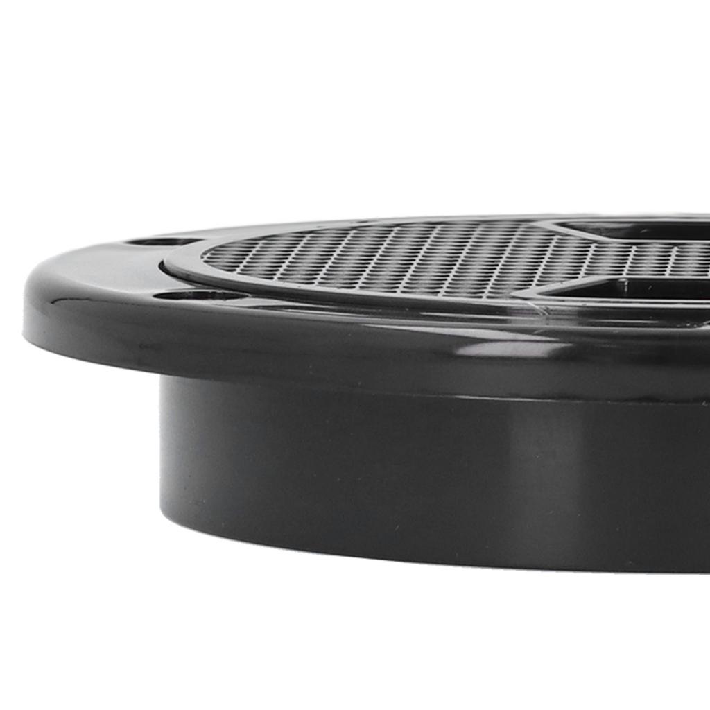 4inch Boat Deck Plate ABS Round Anti‑UV Inspection Hatch Cover Marine Accessory Black Boat Accessory 4in Deck Plate Hatch Cover