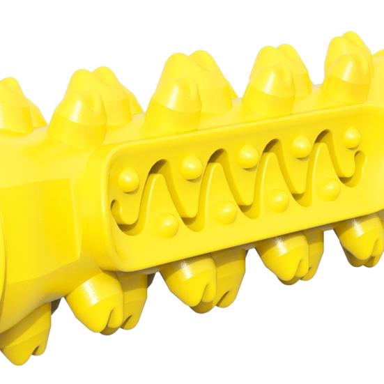 Pet Toy Teeth Cleaning Design Bite-Resistant TPR Medium Large Dogs Chew Toy with Built-In Sound Stimulator
