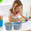 Acrylic Paint Brush Cleaner Cup Foldable Painting Accessories Household Watercolor Rinser for Artists Students Painters Teachers