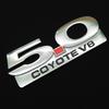 BLFE6 3D Metal Car Sticker Logo 5.0 COYOTE V8 Grille Front Badge Rear Trunk Emblem Decals For Ford Mustang GT Falcon Torino Fairlane