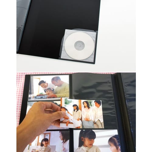 Nakabayashi Album Photografilia L-Größe 360 ??Blätter 3 Etagen Schwarz PHL-1036-D