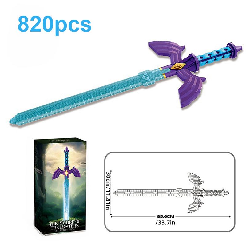 

Classic Game Prop Sword Model, High Difficulty Technical Building Blocks, Movie Anime Set, Creative Handheld Toy, Exquisite Box with box