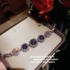 Light Luxury Jewelry, Full Diamond T-Square Arrangement Gemstone Cuban Bracelet, Gilt Stacked Dream, Small Row Diamond Bracelet Bracelet Bracelet
