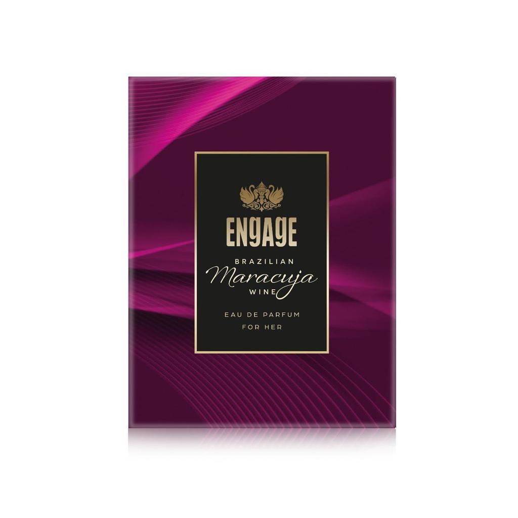 Engage Brazilian Maracuja Wine Eau De Parfum for Women 50ml, Long Lasting Perfume for Woman, Musk & Vanilla Fragrance Scents, Luxury Perfume for Woman
