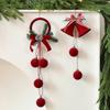 Flocked Xmas Tree Charm Reusable Xmas Tree Pendant New Christmas Supplies  Party Decoration