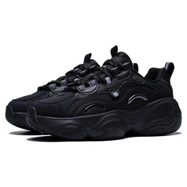 New LiNing Honey | Slip Resistant Low Top Chunky Sneakers Women's Black AGCT126-2