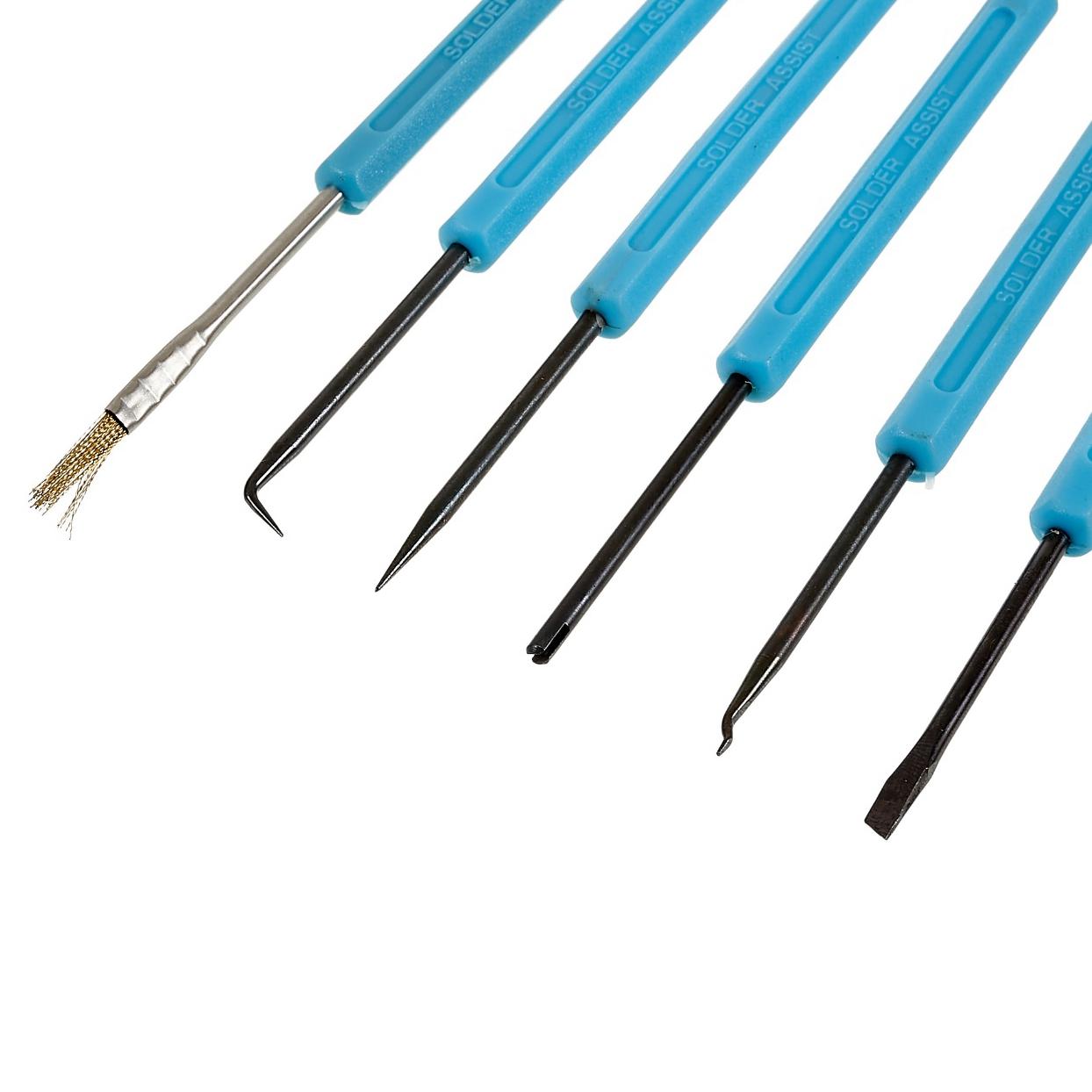 

BEST 6Pcs/Set Desoldering Aid Tool PCB Circuit Board Soldering Welding Auxiliary Tools Repairing Kit Type A