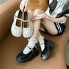 Fashion Ladies Shoes 2025 Platform Women's High Heels Round Toe Autumn Pumps Women Chunky Heel Mary Janes Shoes Woman Dress Lolita Shoes