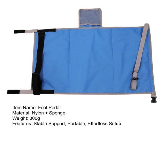 Kids Airplane Travel Footrest Extender Pad Foldable Flight Bed with Anti-Slip Support Seat Extension Pad for Children