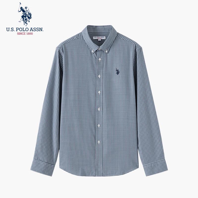 U.S. POLO ASSN. Men's Plaid Long-Sleeve Shirt
