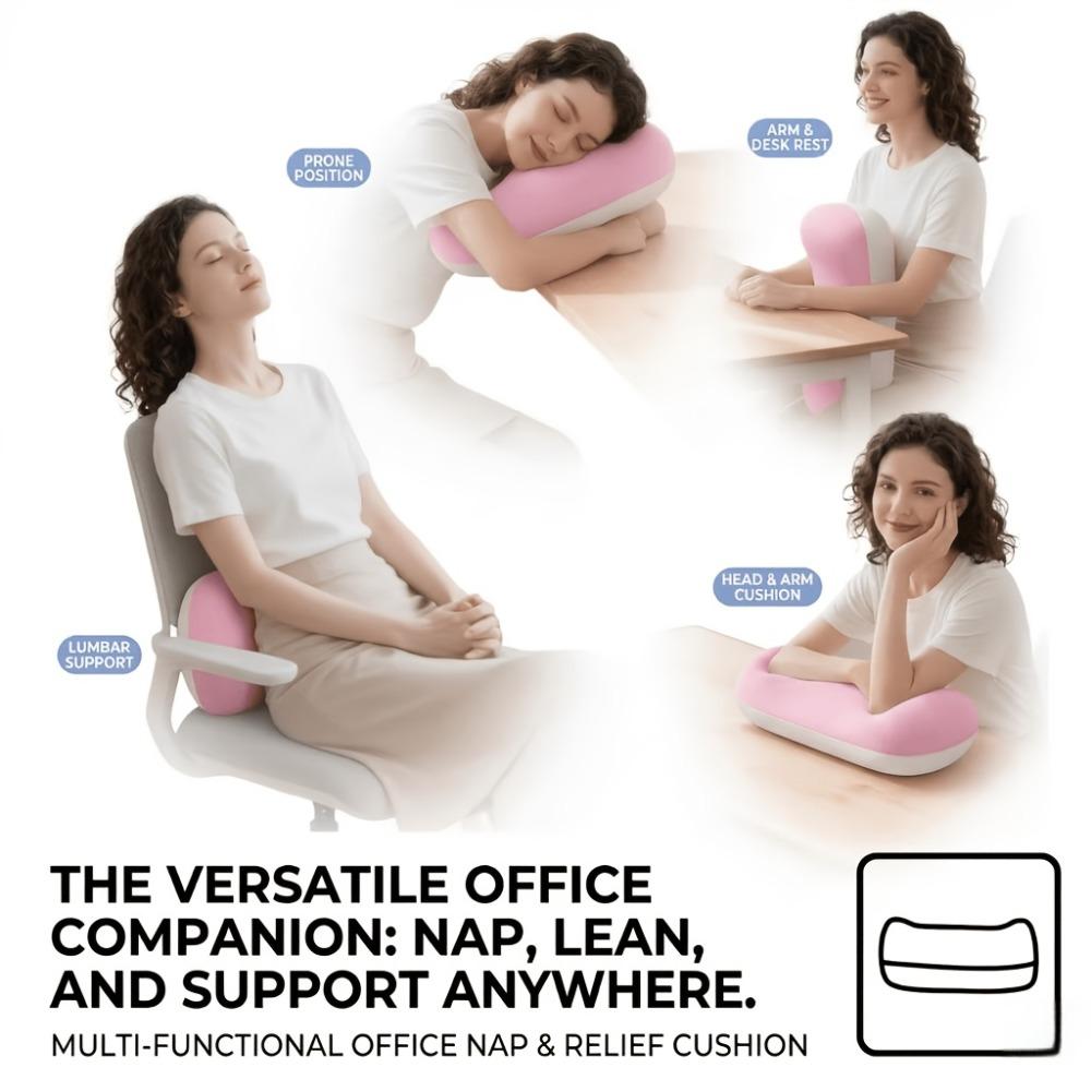 Ice Silk Office Nap Pillow Slow Rebound Neck Pillow Portable Lumbar Pillow  Bedroom