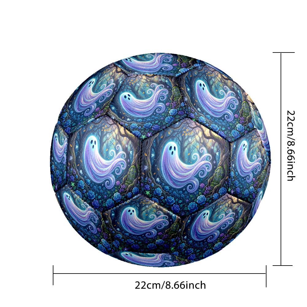 1pc Ghostly Forest Glow Durable Size 5 Soccer Ball Professional Match Training Football Indoor &Outdoor Sports Ball P60116