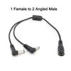 13 Types 12v DC Male Female Power Supply Splitter Adapter To 2 Way Dual Male Female Cable Plug 5.5*2.1mm 2.5mm 22awg 18awg Wire