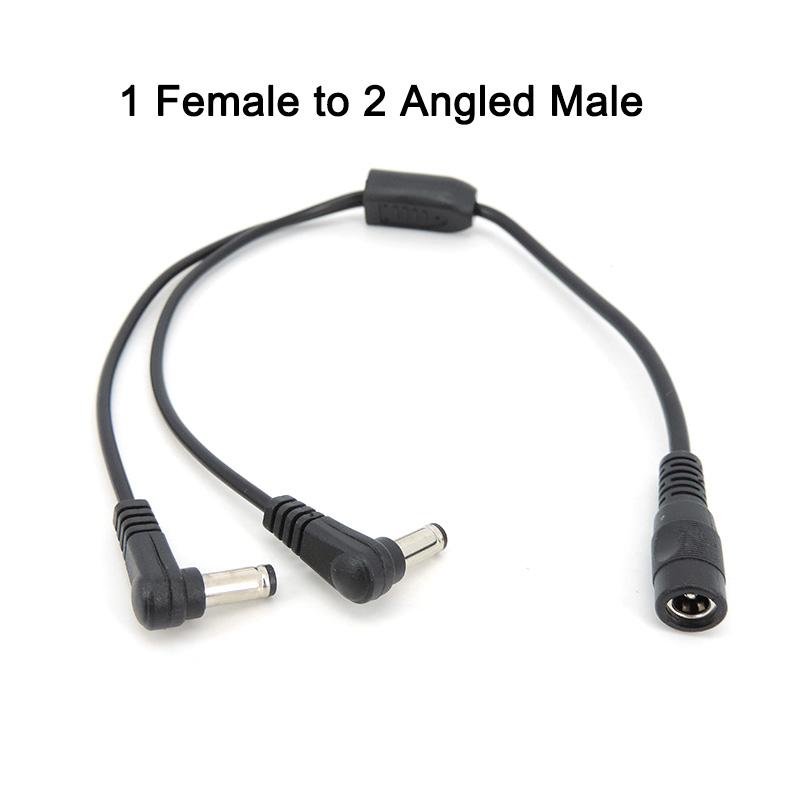 13 Types 12v DC Male Female Power Supply Splitter Adapter To 2 Way Dual Male Female Cable Plug 5.5*2.1mm 2.5mm 22awg 18awg Wire