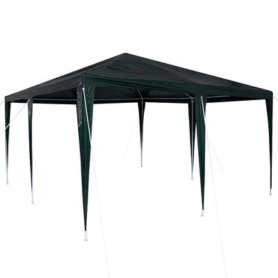 Party Tent Green 400 X 400 X 266 Cm Polyethylene and Steel