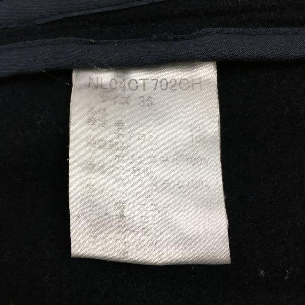 NANO UNIVERSE Wool Duffle Coat [36/Women’s S/Black](USED)