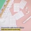 40/80/160 Pages Frosted Simple Pure White Index Stickers Transparent Label Stickers Diy Sticky Notes Office School Supplies