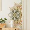 Large Self-Adhesive Mandala Flower Wall Sticker for Living Room Décor