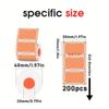 50Mm X 30Mm 8 Rolls/Set New Thermal Label Printer Sticker Self-Adhesive Color Laser Thermal Paper