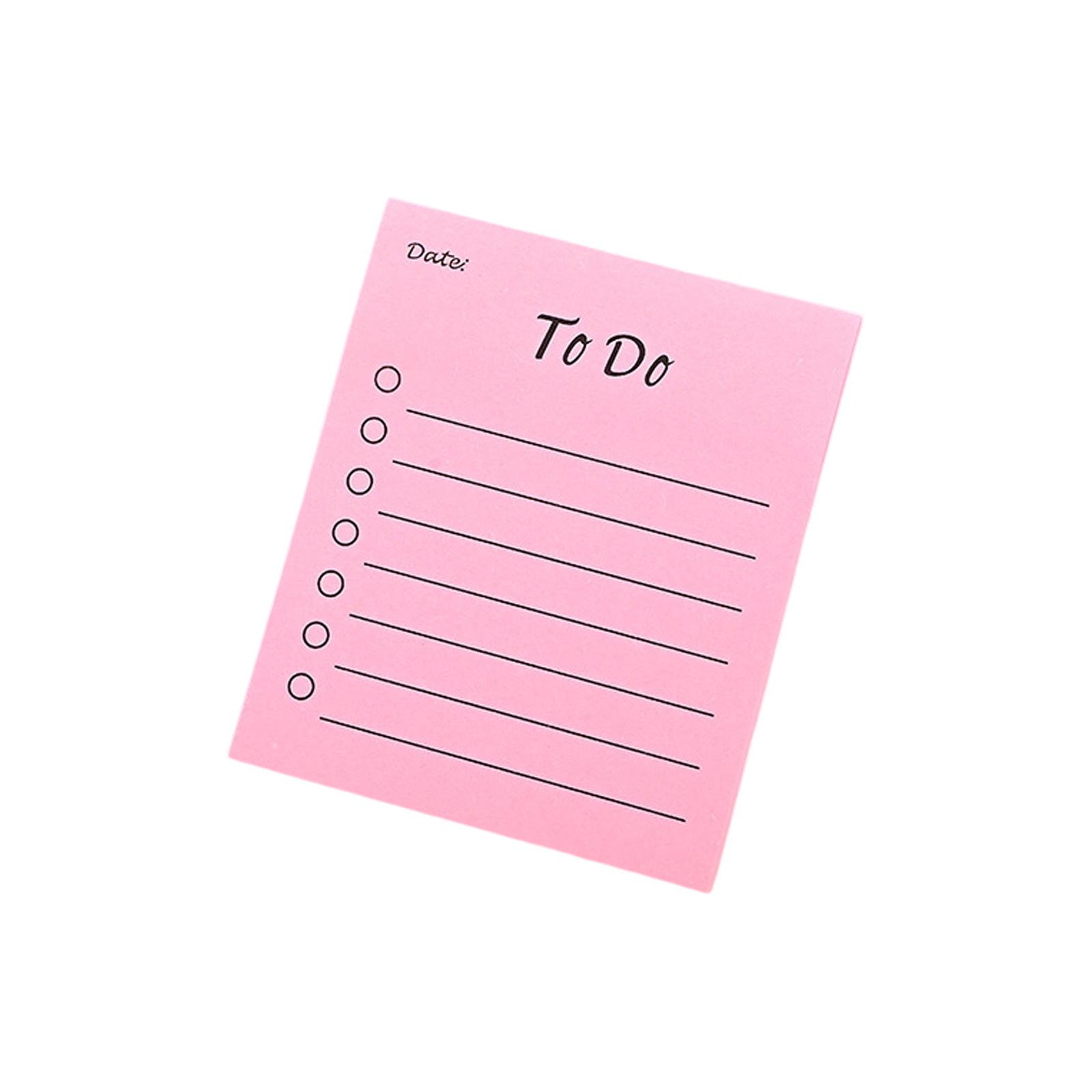 

Lined Memo Pad Simple Sticky Note To-Do List Sticky Pad Writing Pad Lovely Note Pad Paper Pads for School 2