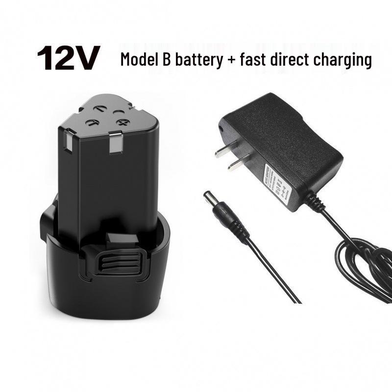12V Rechargeable Lithium Battery Electric Drill - Universal B Type Longyun