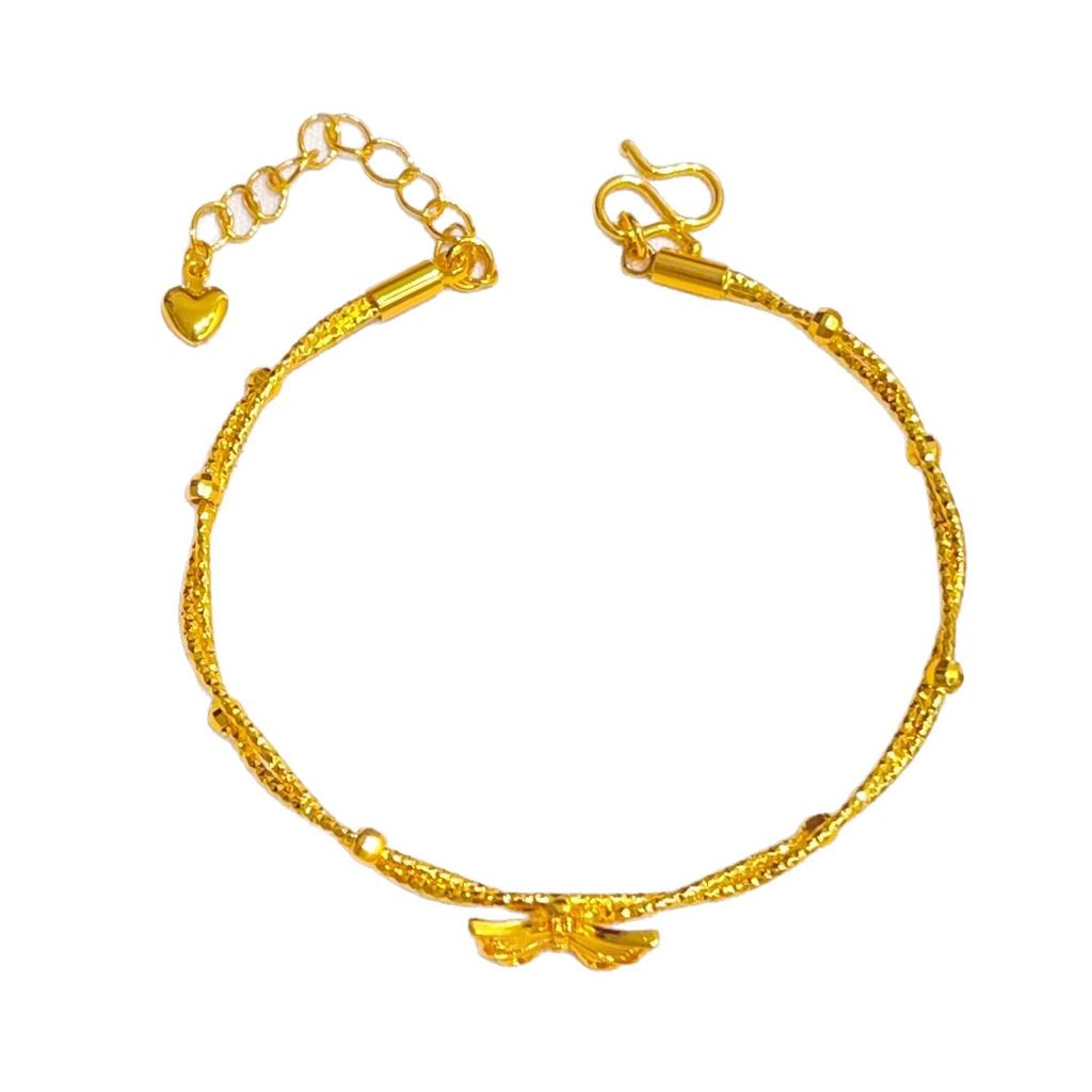 Silk Flower Butterfly Wrap Bracelet Women's Niche Light Luxury Bracelet Chain Bracelet