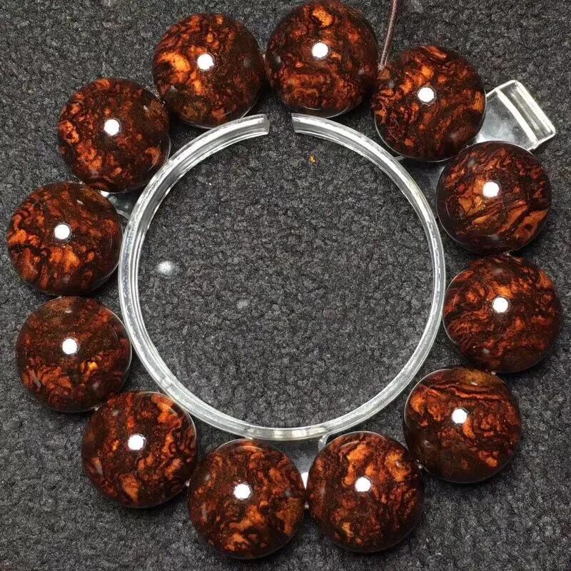 Hainan Huanghuali Sinking Grade Bracelet: Scarred Ghost Face & Opposite Eyes Unique Piece Hainan Old Material, Sinking Grade