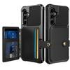 Applicable To iPhone15 Mobile Phone Case Google 8A Multi-function Magnetic Suction Bracket Insert Card Wallet 9Pro Anti-drop Case