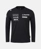 Tricou cu mânecă lungă grafic pentru bărbați Echipa Elvețiană de Schi DESCENTE Negru Sr421Stlo1