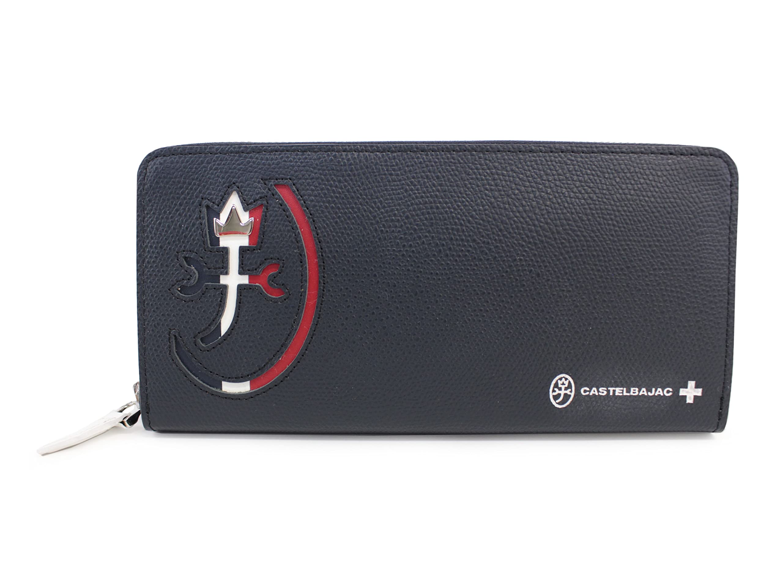 

[Castelbajac] Round zipper long wallet with coin purse CARNET 032615 Black
