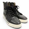 Excellent HERMES High cut sneakers black leather mens 41.5 182355ZH Used