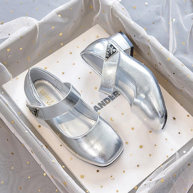 Princess shoes girls 2025 spring and autumn new high-heeled dress single shoes children's catwalk stage performance leather shoes small leather shoes
