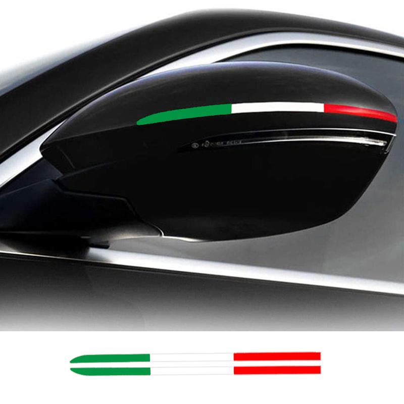 2X Auto Rückspiegel Aufkleber Für Alfa Romeo Sportiva Giulia Giulietta 159 156 MITO Stelvio Fiat 500 Abarth 595 695 Punto TIPO