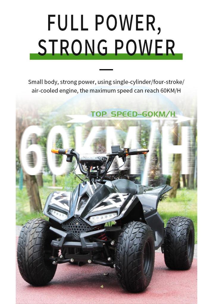 Electric Little Falcon ATV: Four-Wheel Off-Road Beach and Mountain Vehicle