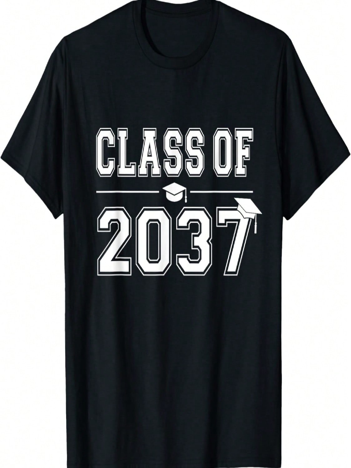 Class Of 2037 Grow With Me First Day Of School Graduation T-Shirt S