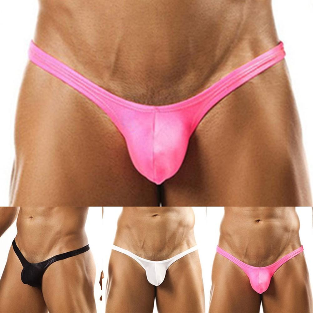 Sexy- Mens Stretch Hot G String Pouch Soft-Bikini Thongs Bulge Underwear Briefs.