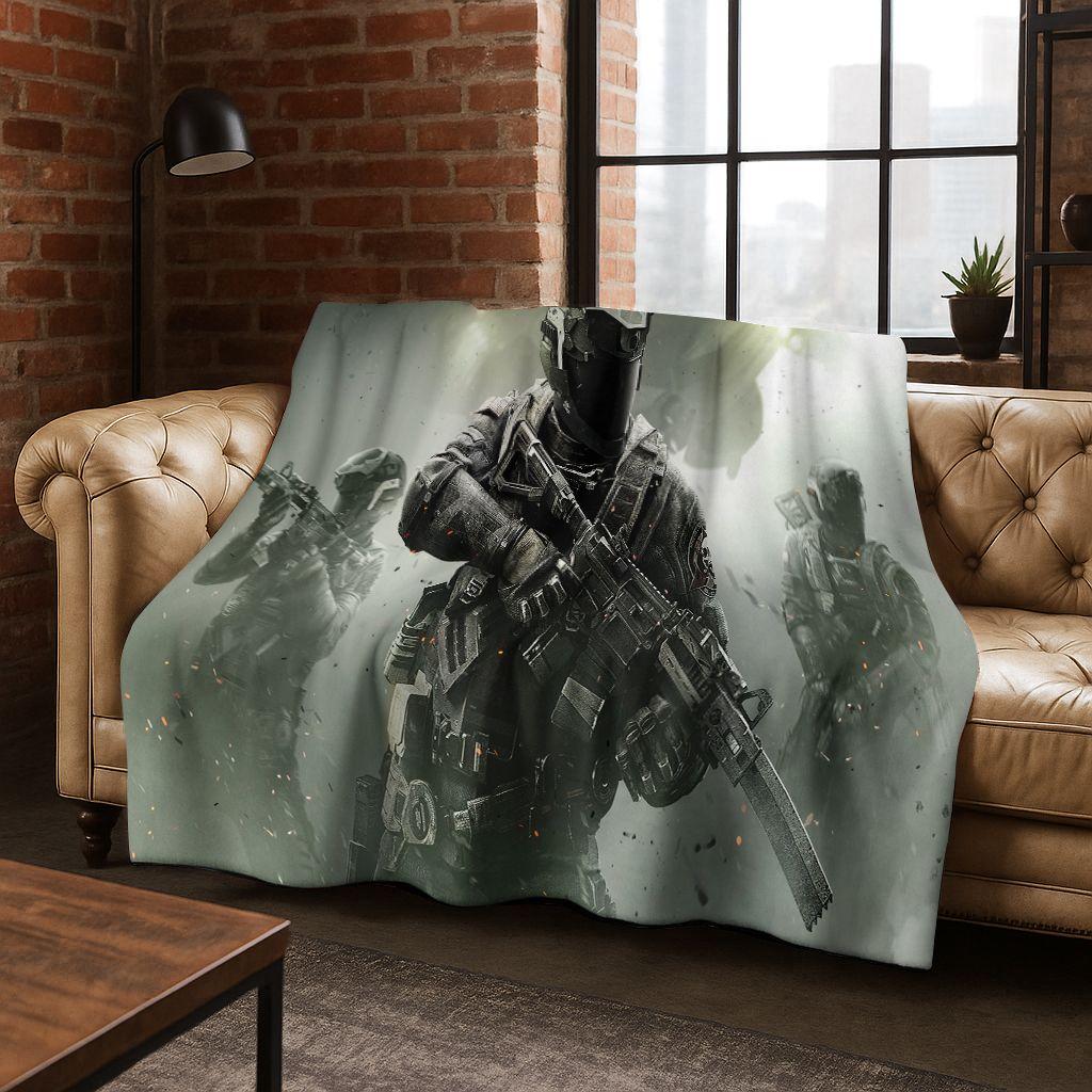 26 Style CS GO Game Counter Strike Gamer Flannel Blanket,Warm and Cozy Soft Throw Blanket for Home Bedroom Bed Sofa Cover Gift