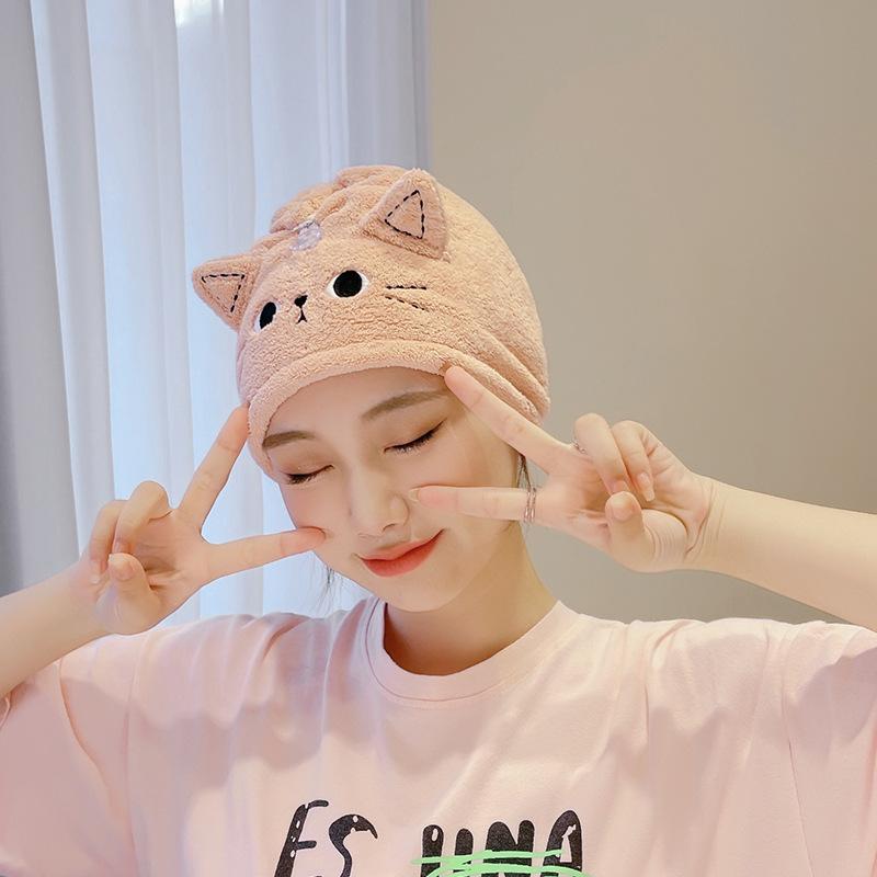 Embroidered Dry Hair Cap, Water Absorbing Shower Cap For The Head, Women'S Quick Drying Hair Care And Drying Tool.