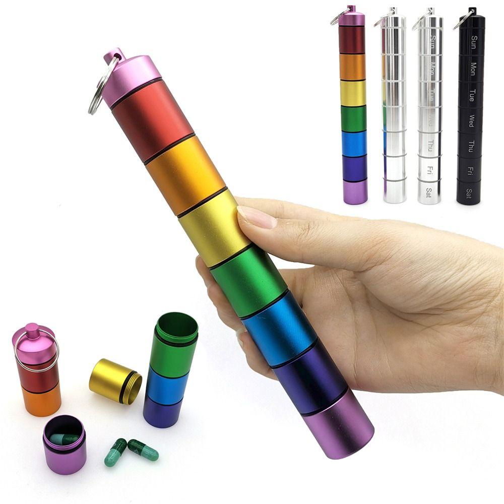 

Антикоррозионный медицинский органайзер, 7 сеток, держатель для таблеток, водонепроницаемая коробка для таблеток, дорожная