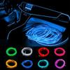 Car Interior Atmosphere Light 5V EL Cold Light Line Tube LED Neon Strip USB Auto Decoration DIY Flexible Ambient Lamp 1M/3M/5M Neon Lights 4