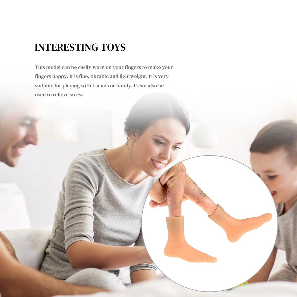 2pcs Cartoon Fingertip Toy Children Adults PVC Plastic Fingertip Puppet Party Prop