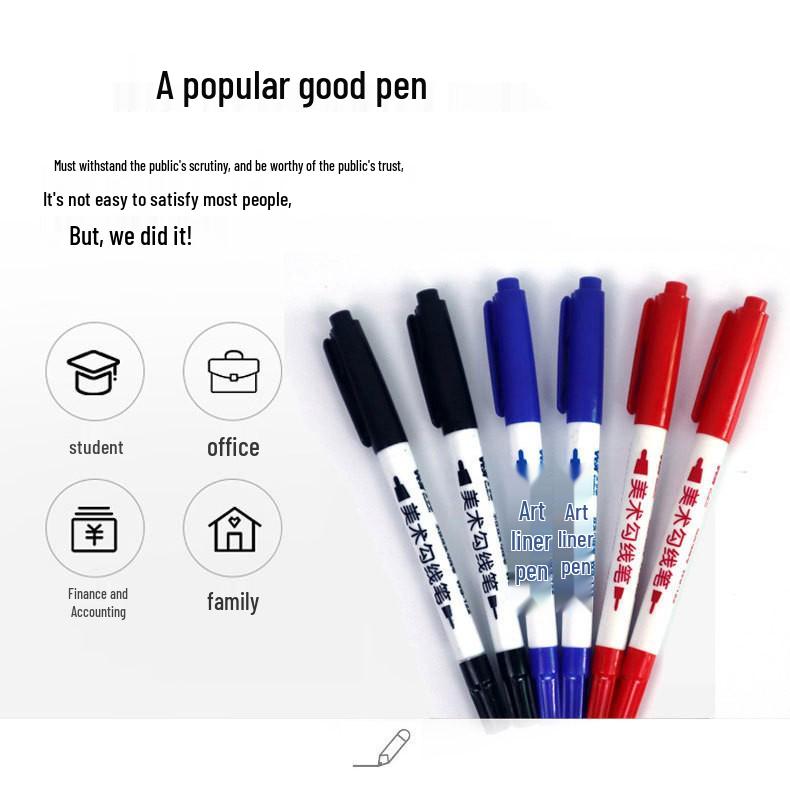 High-Quality Large Capacity Dual-Tip Oil-Based Art Marker Pen
