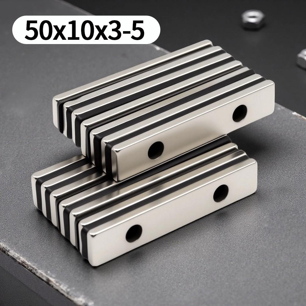 50X10X3-5MM imans Block Refrigerator magnets for Office Whiteboard Suitable Tools Home Workplace, Etc 50*10*3-5