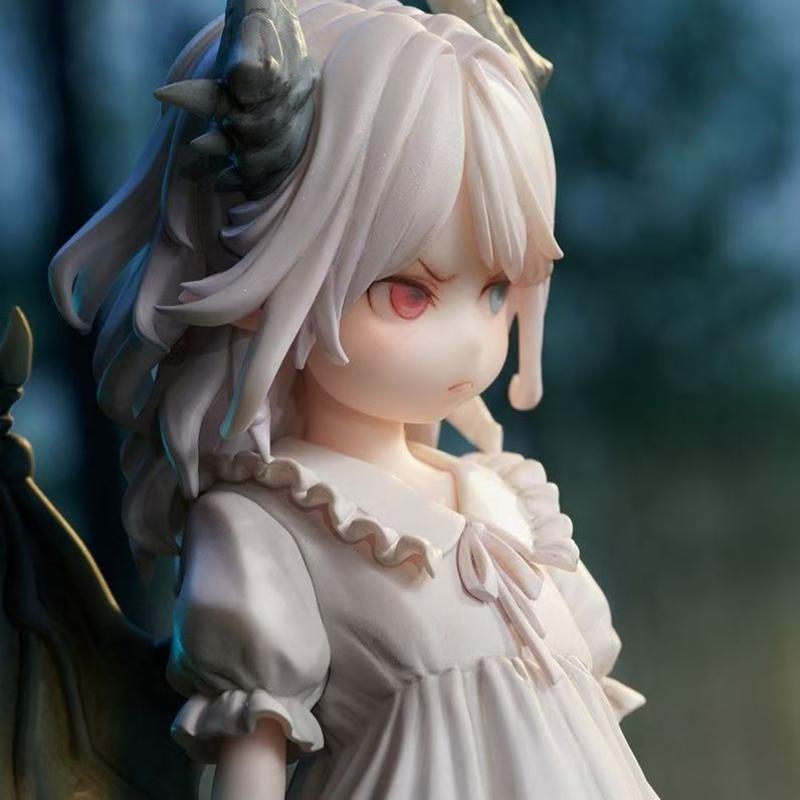 New High Quality Pretty Girl Light Nightmare Twin Life Angry Dragon Girl Little Hidden Handmade Desktop Ornament Toy Gift