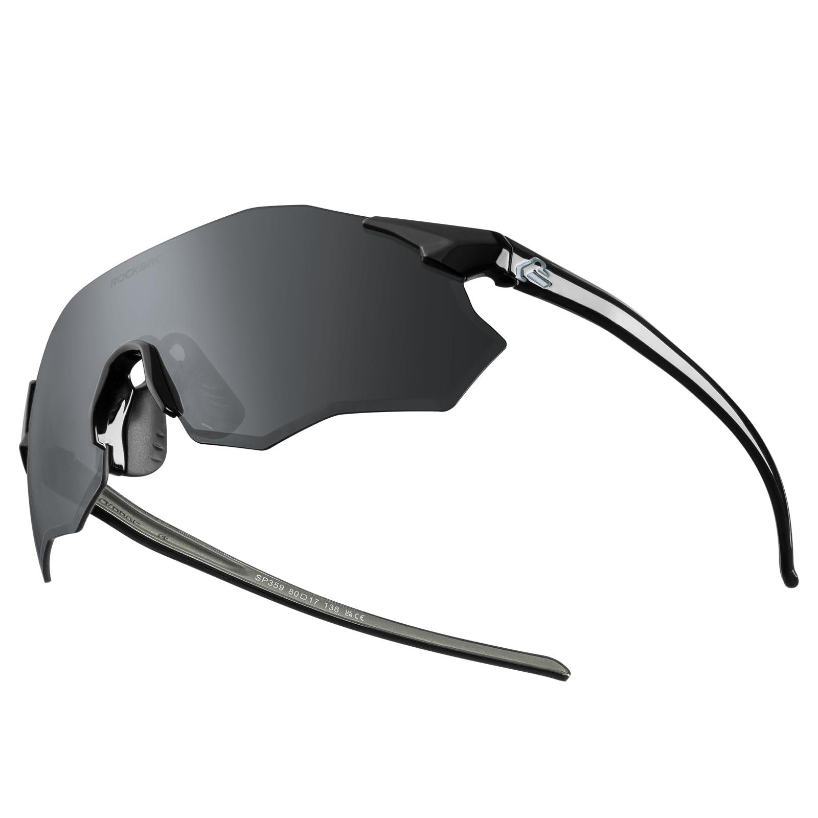 

ROCKBROS Polarized Sunglasses Sports Sunglasses with Polarized UV Protection Polarized Glare Reduction Impact High Suitable for - Lenses, (TAC