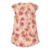 Biba Girls Palm Tree Tie Neck Relaxed Fit Ruffle Blouse