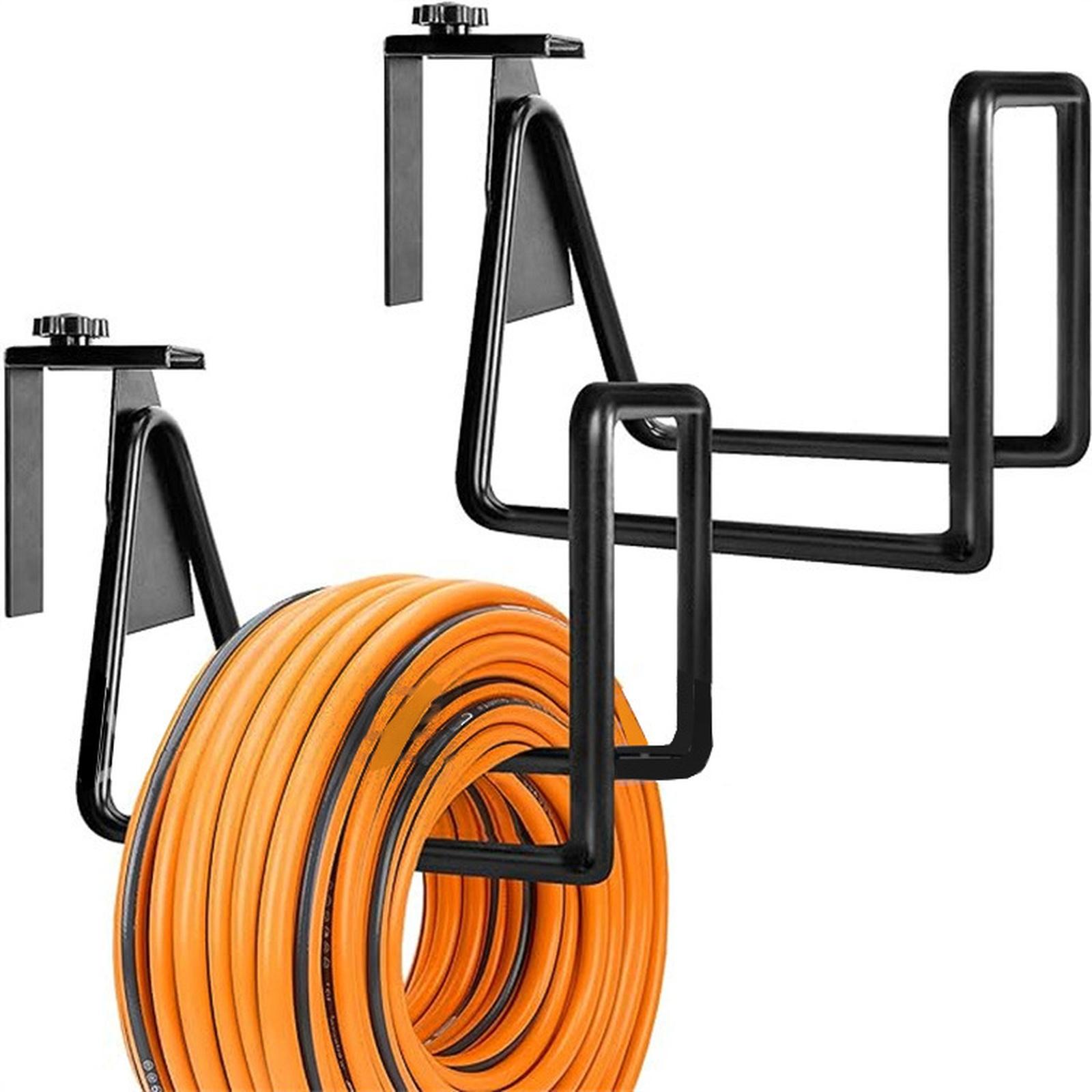 

Intuitive Heavy-Duty Hose Support Wall Mounted Hose Bracket Garden Hose Rack Hose Support Tool Hose Support One Size чёрный