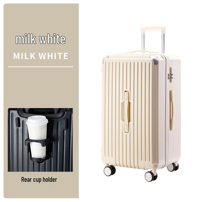 24-Inch Multifunctional Suitcase with Universal Wheels and New Lock System